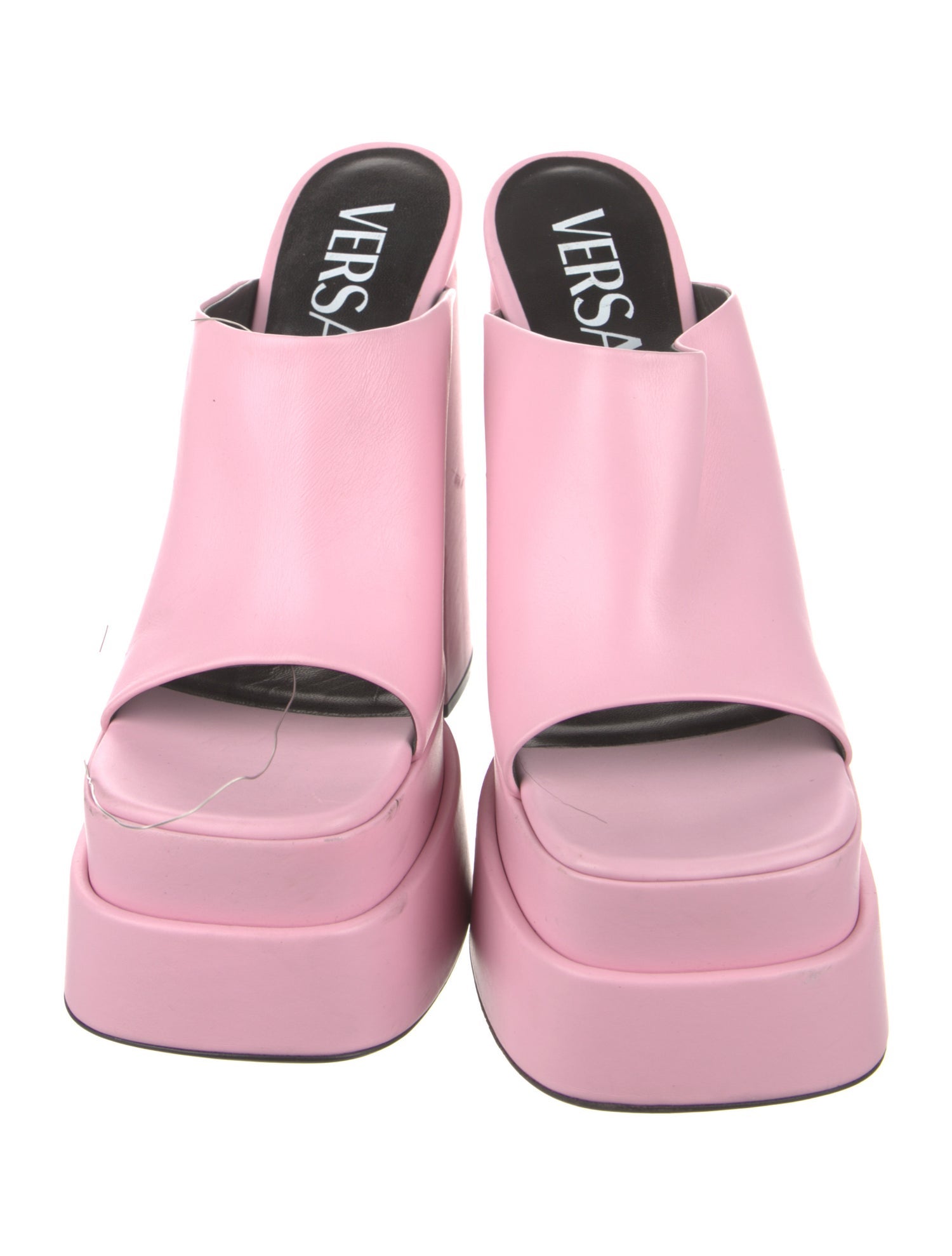 Versace Medusa Insignia Leather Slides