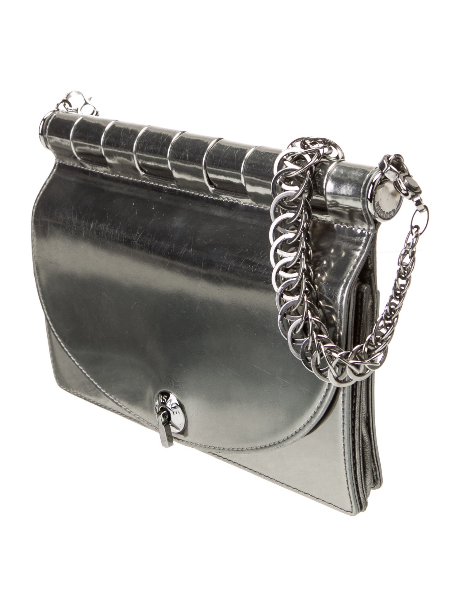 Versace Patent Leather Shoulder Bag