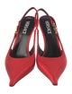 Versace Satin Slingback Pumps w/ Tags