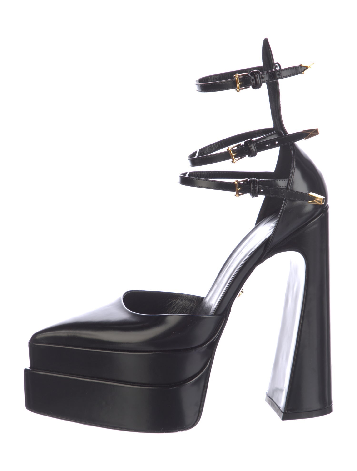 Versace Leather D'Orsay Pumps