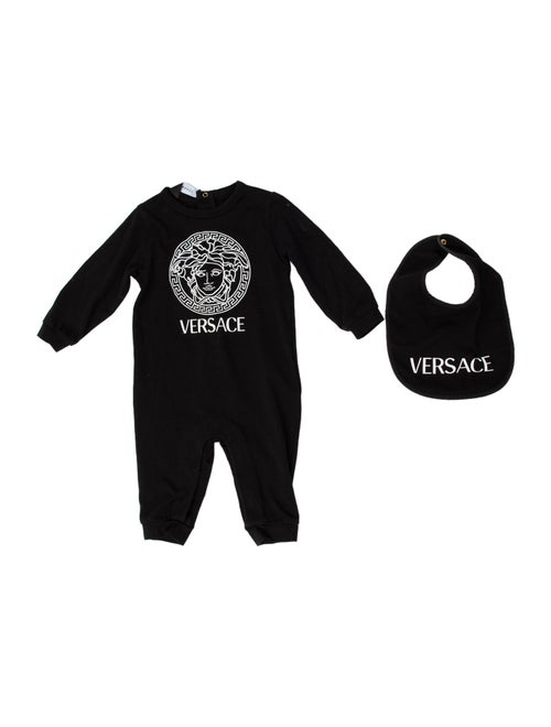 Versace Two Piece Onesie And Bib Set
