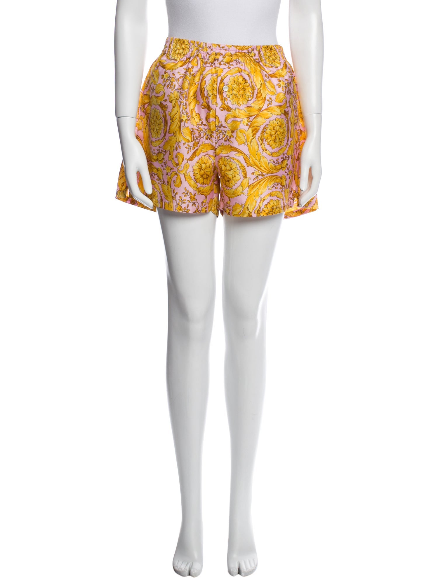 Versace Silk Mini Shorts