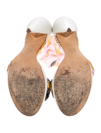 Versace Satin Printed Sandals