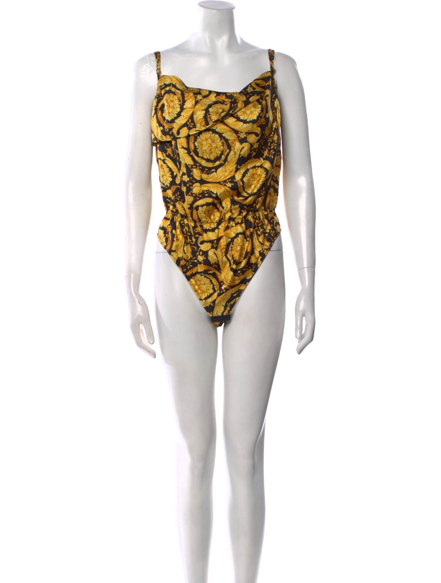 Versace Silk Printed Bodysuit