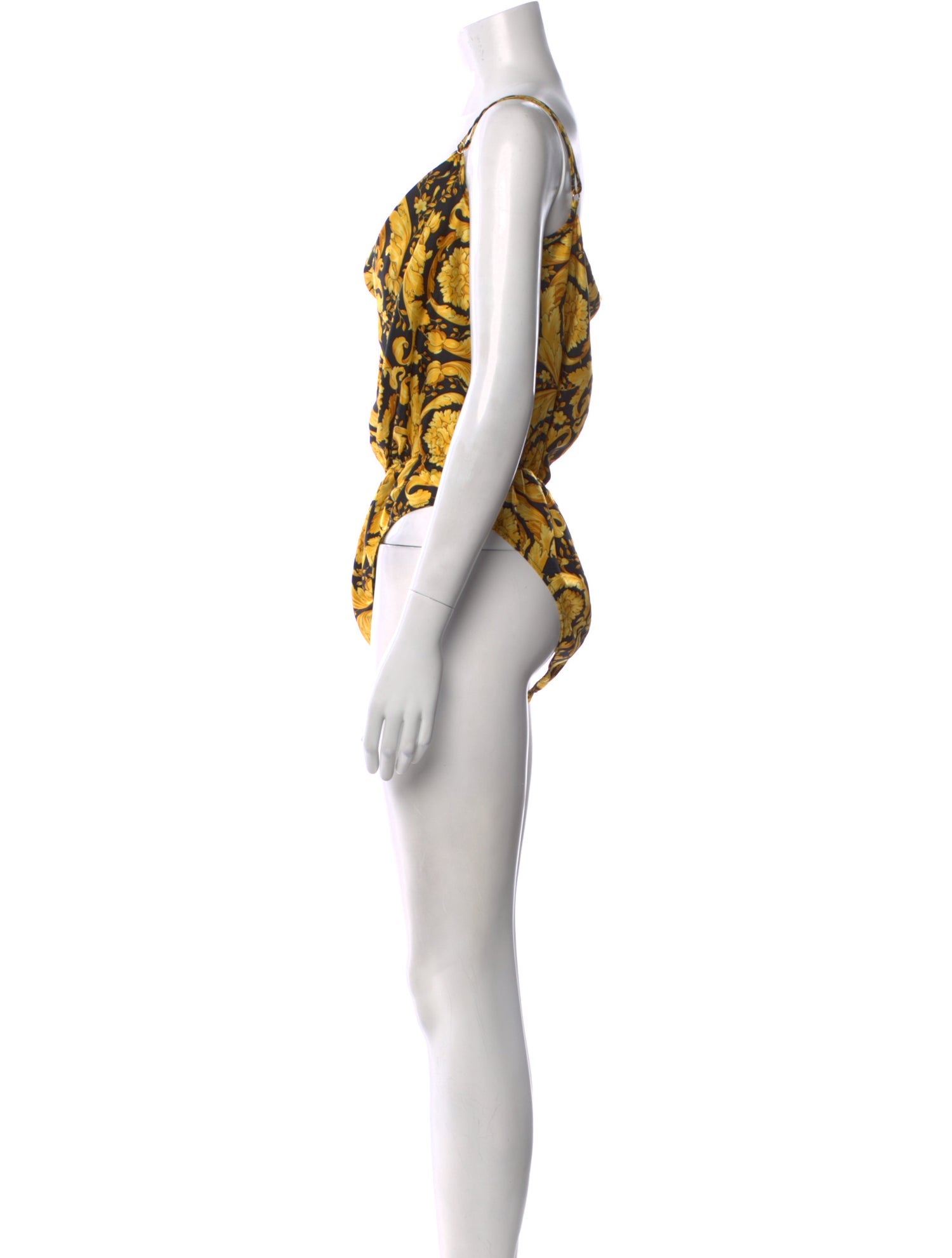 Versace Silk Printed Bodysuit