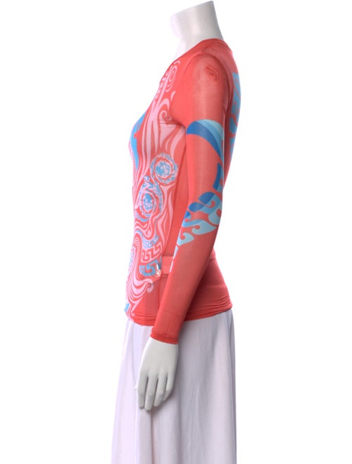 Versace Printed Crew Neck Sweatshirt