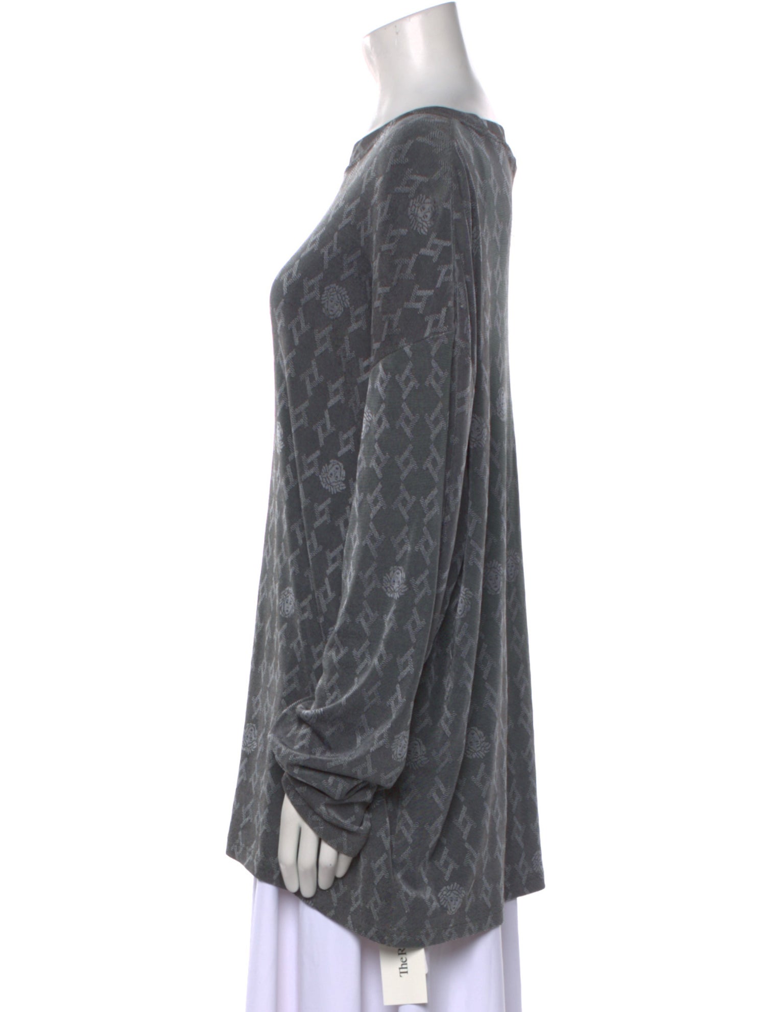 Versace Bateau Neckline Long Sleeve Sweatshirt