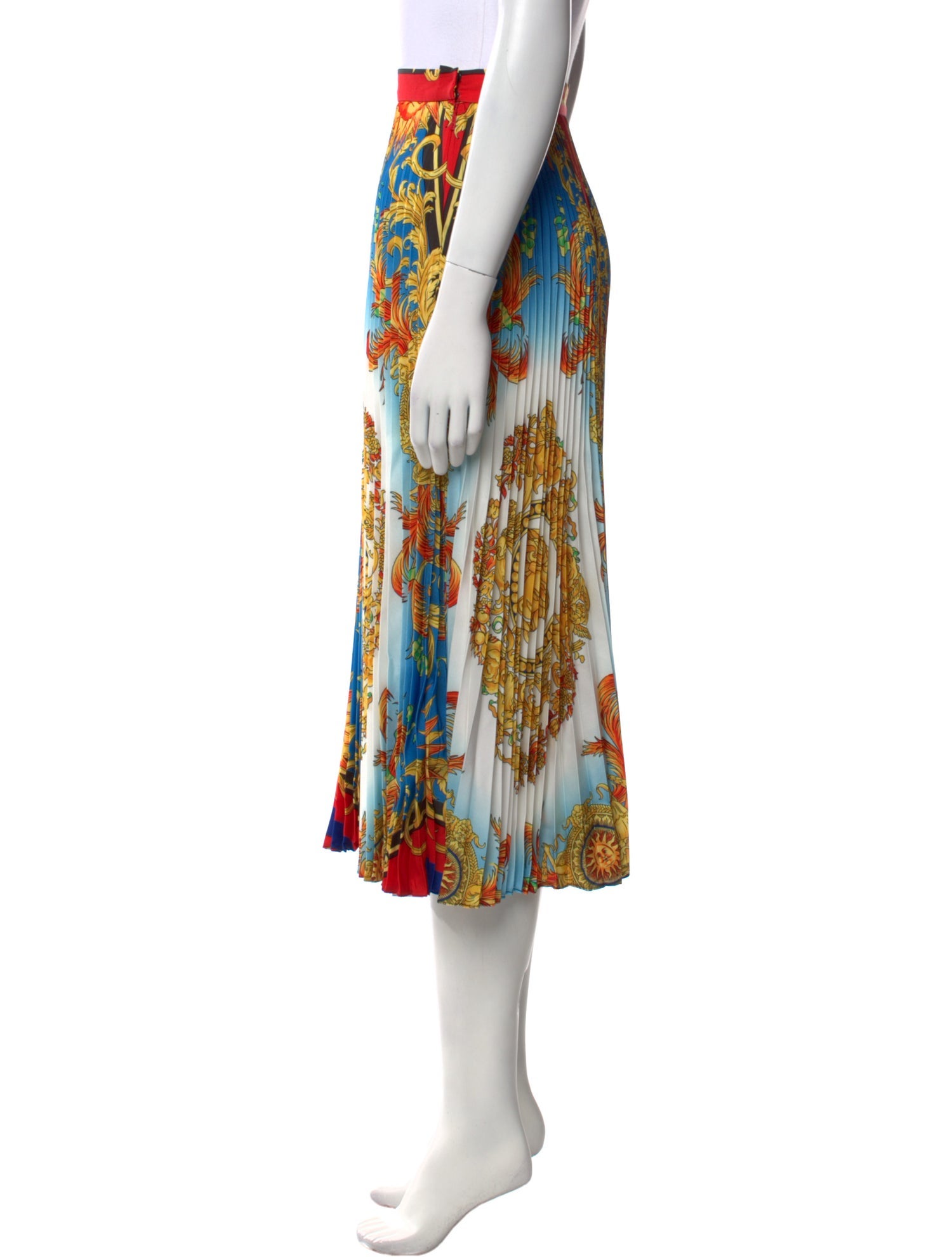 Versace Printed Midi Length Skirt