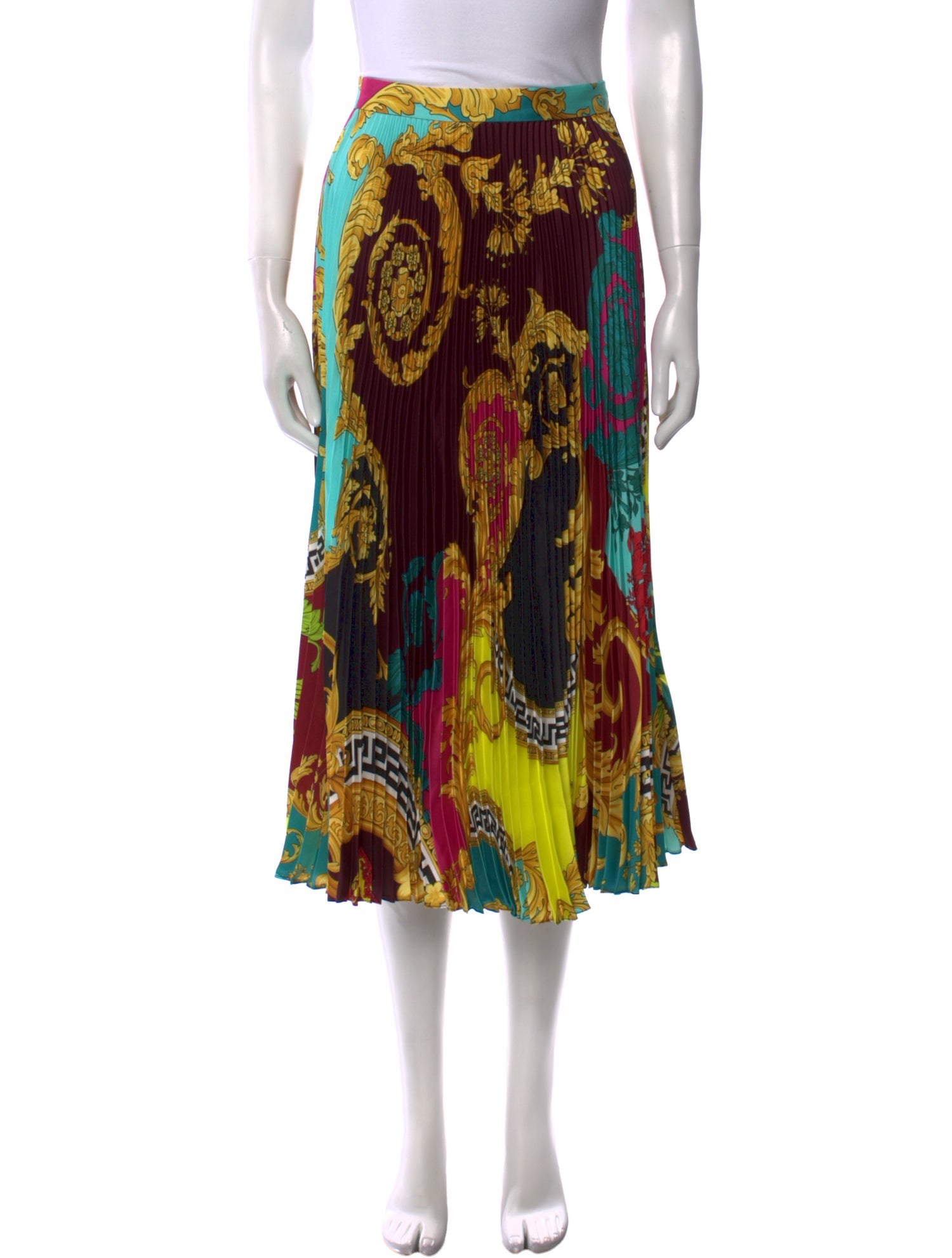Versace Printed Midi Length Skirt