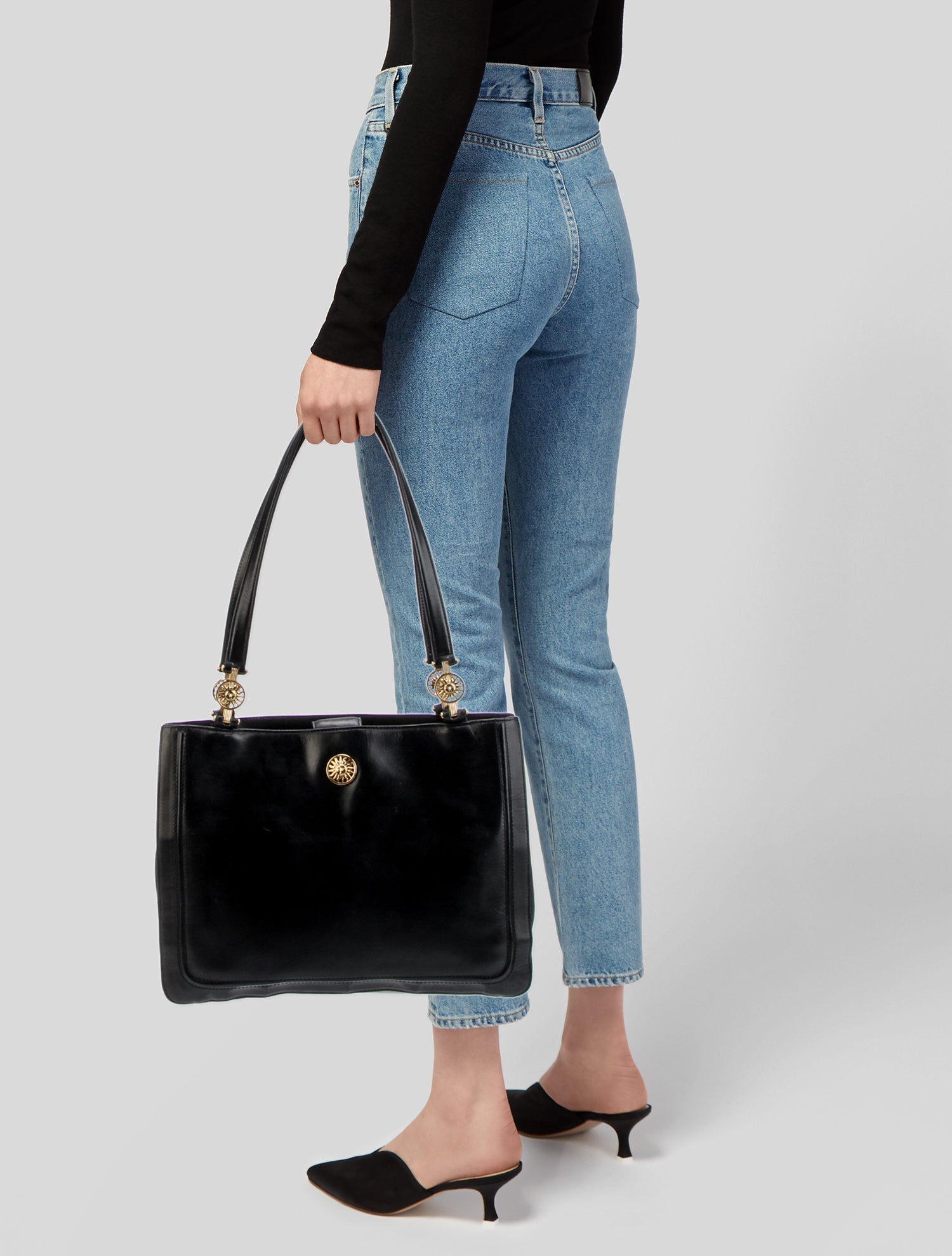 Versace Leather Shoulder Bag