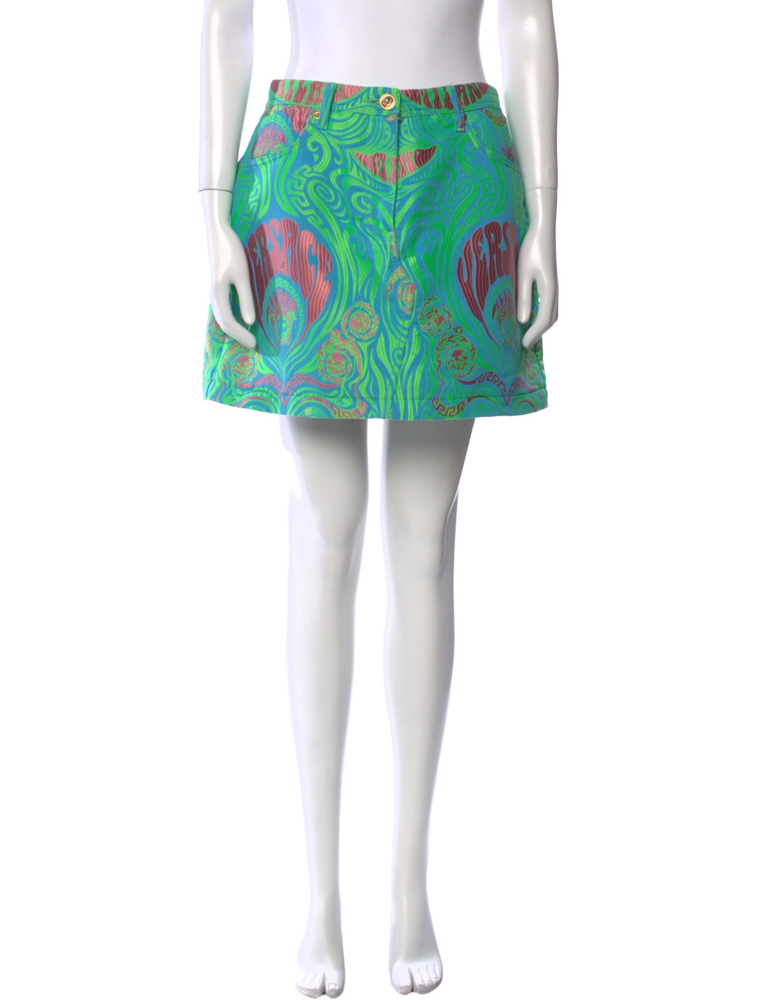 Versace Printed Mini Skirt