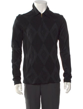 V2 Versace Classic Printed Long Sleeve Shirt