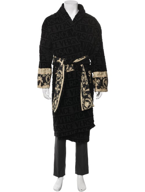 Versace Barocco Print Graphic Print Robe