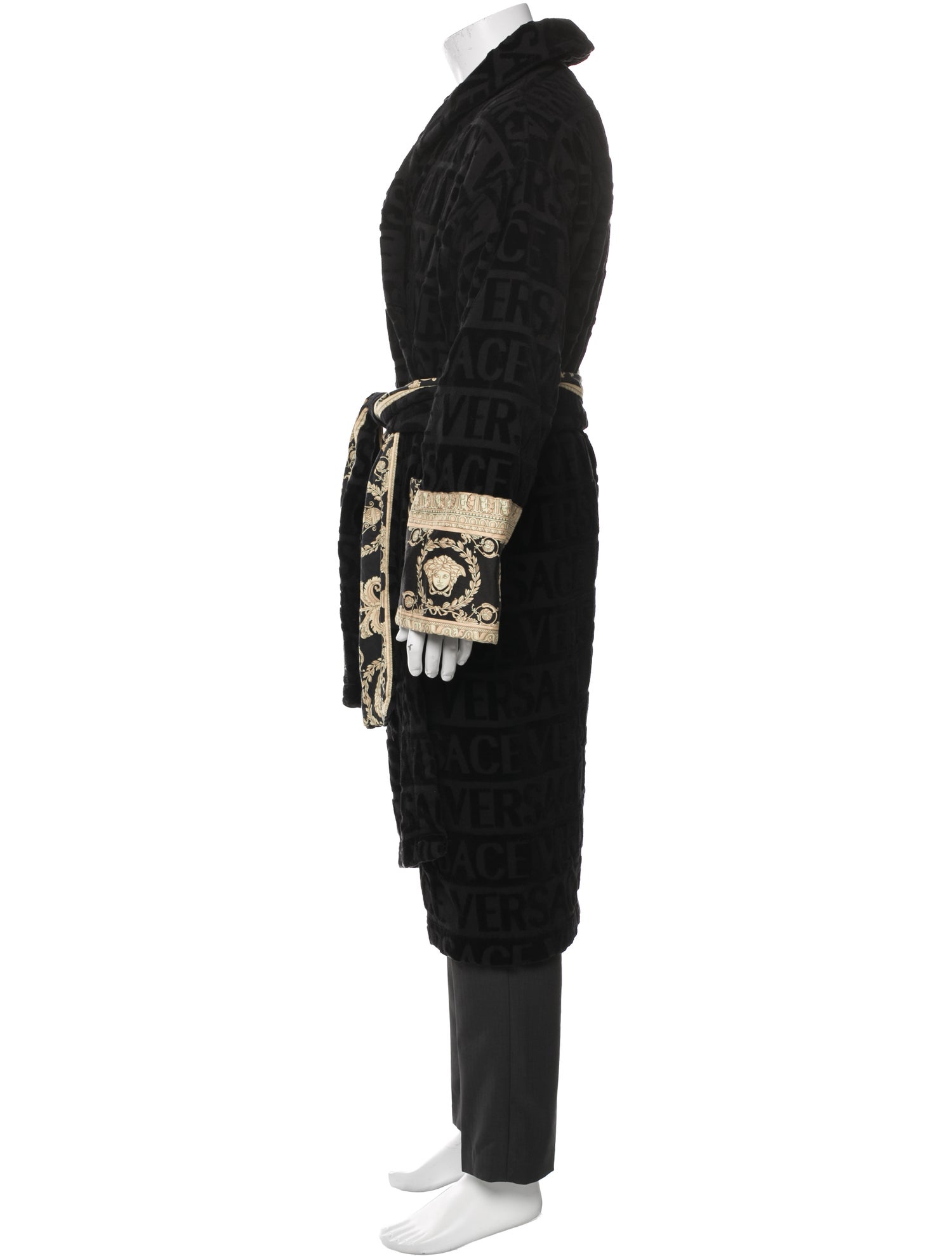 Versace Barocco Print Graphic Print Robe