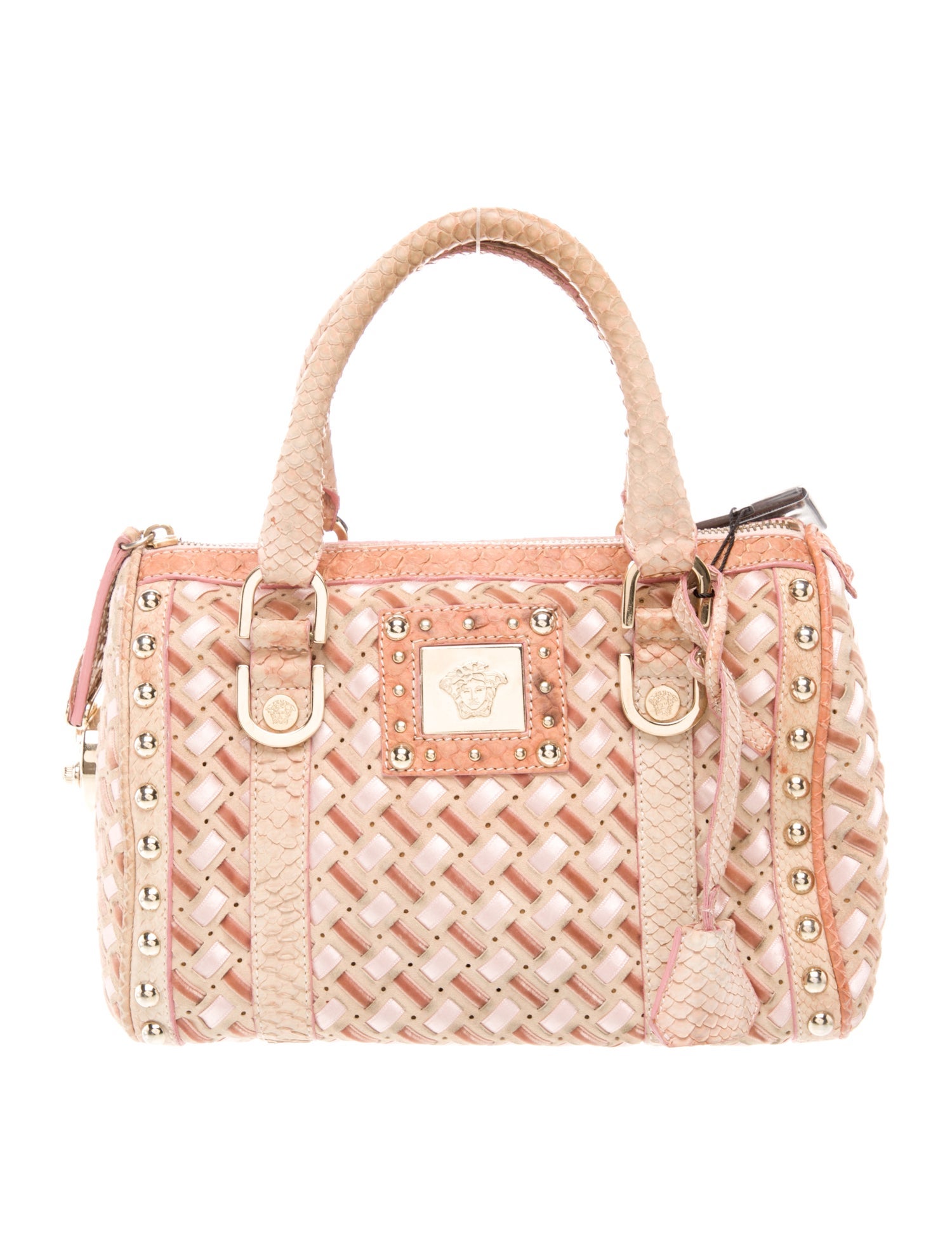 Versace Leather Top Handle Bag Vintage