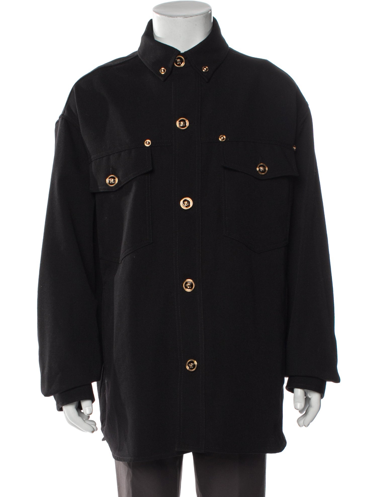 Versace Virgin Wool Denim Jacket