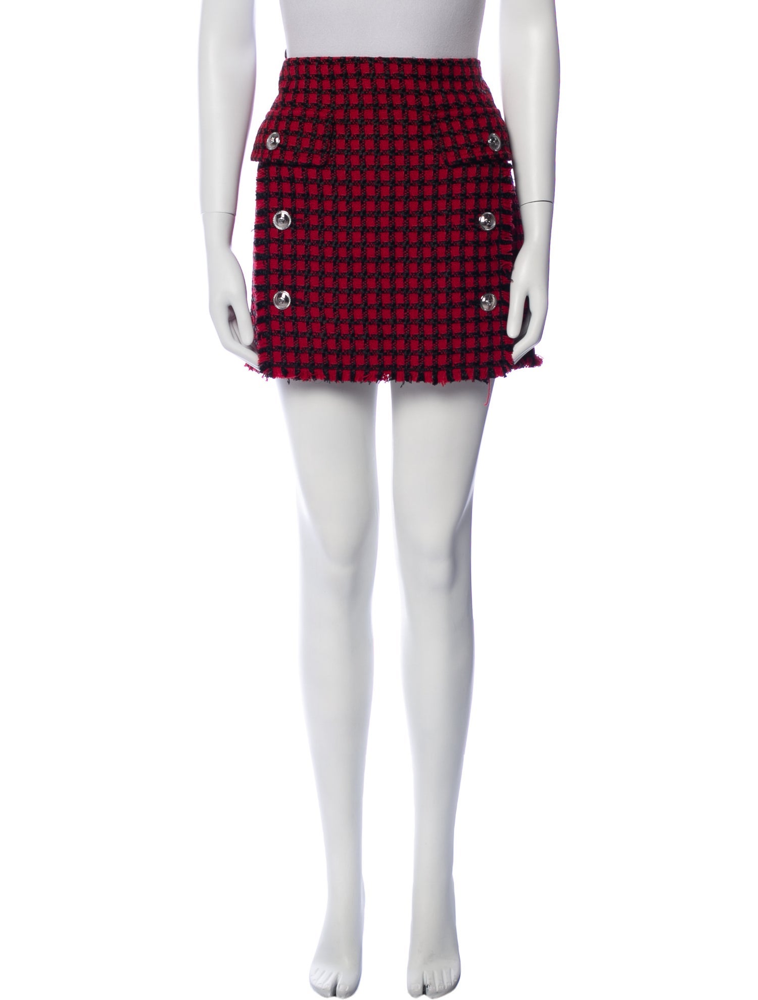 Versace Virgin Wool Mini Skirt