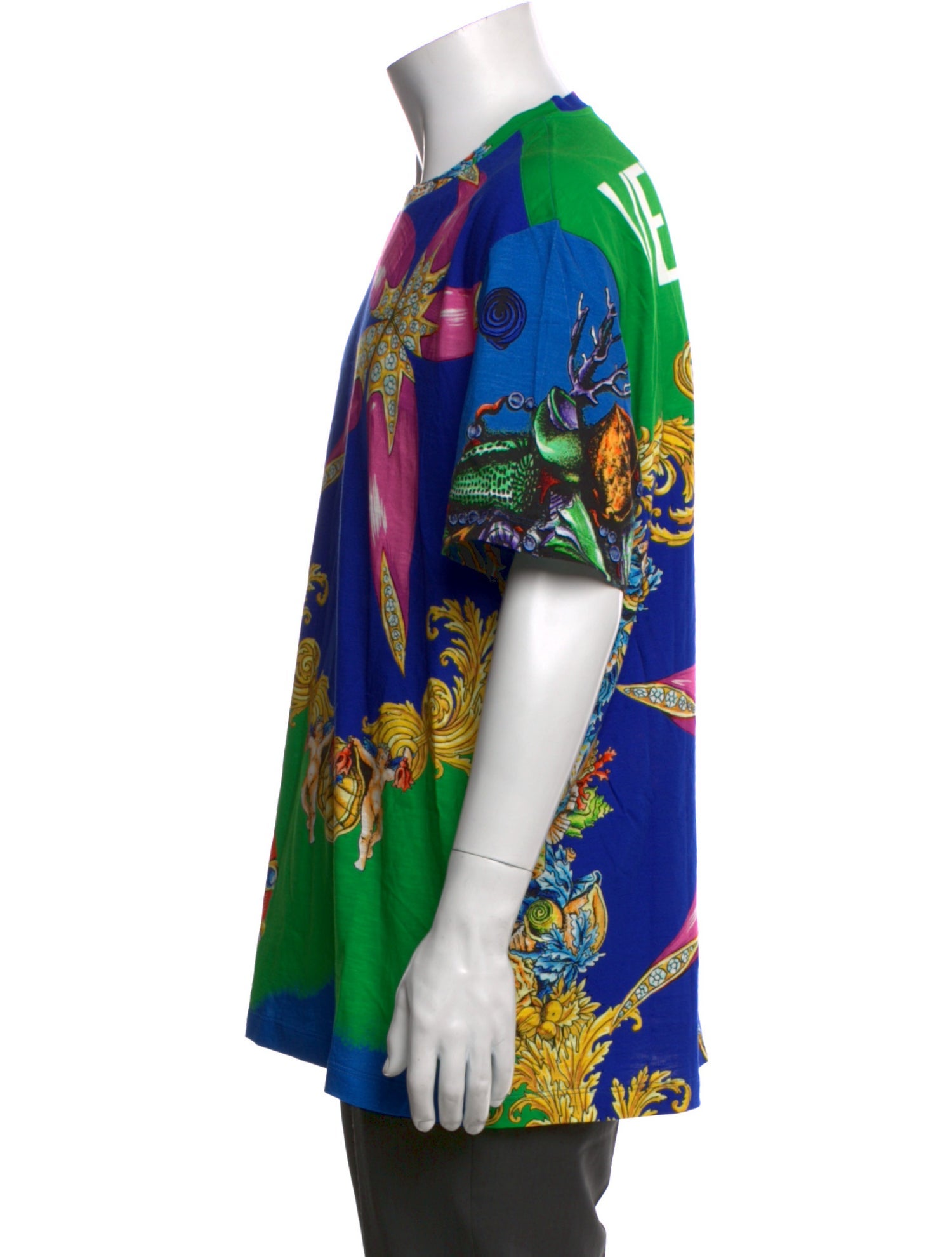 Versace Graphic Print Crew Neck T-Shirt
