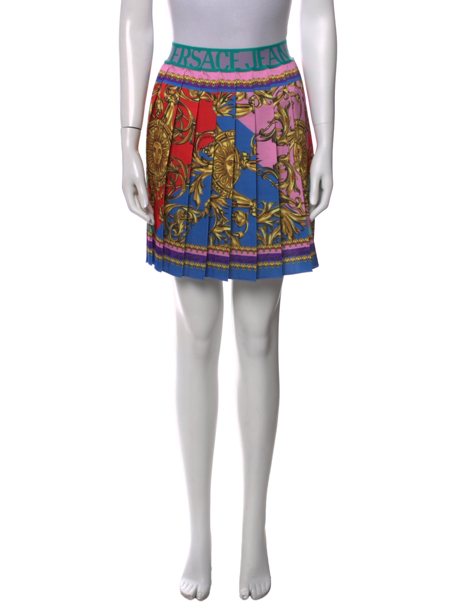 Versace Printed Mini Skirt
