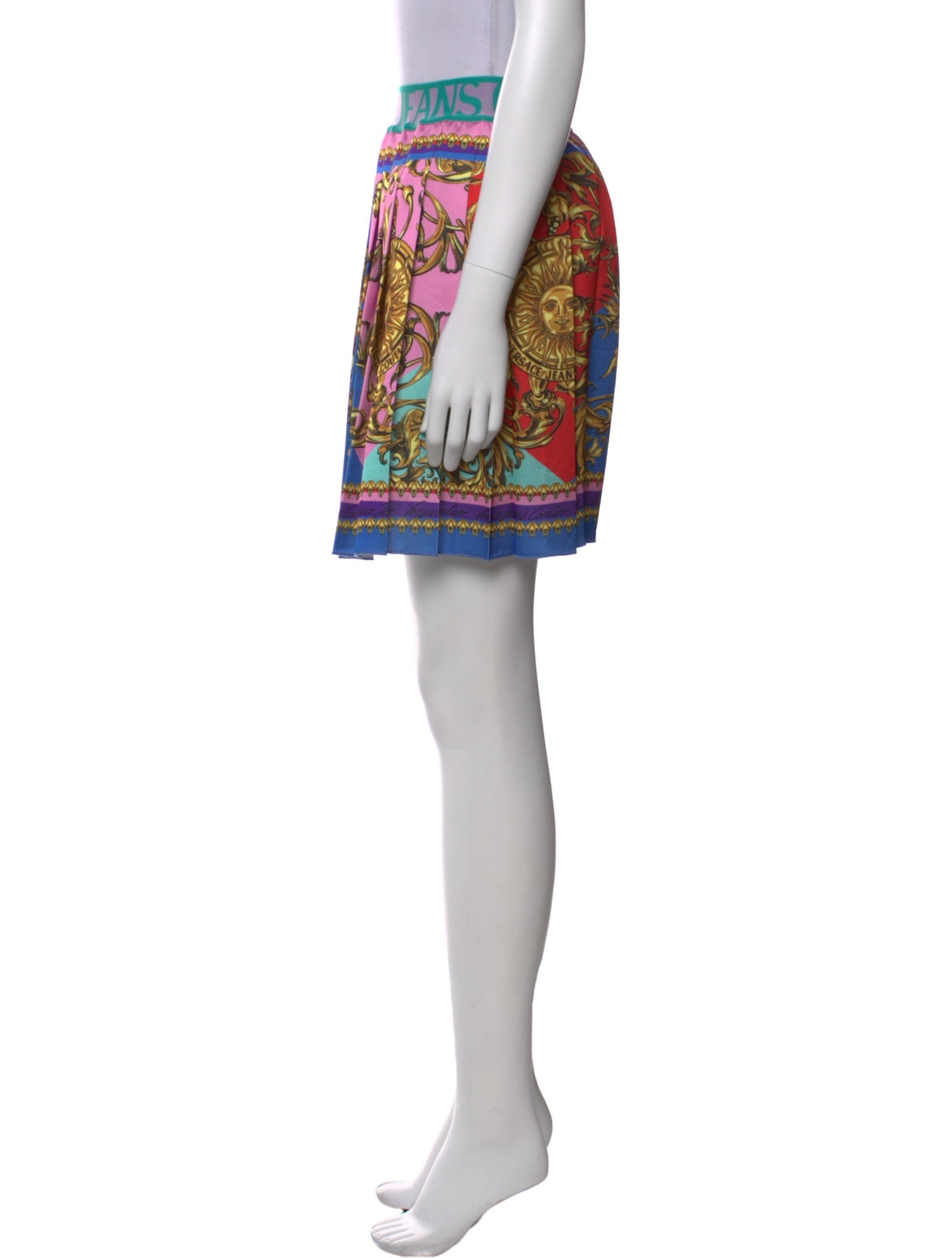 Versace Printed Mini Skirt