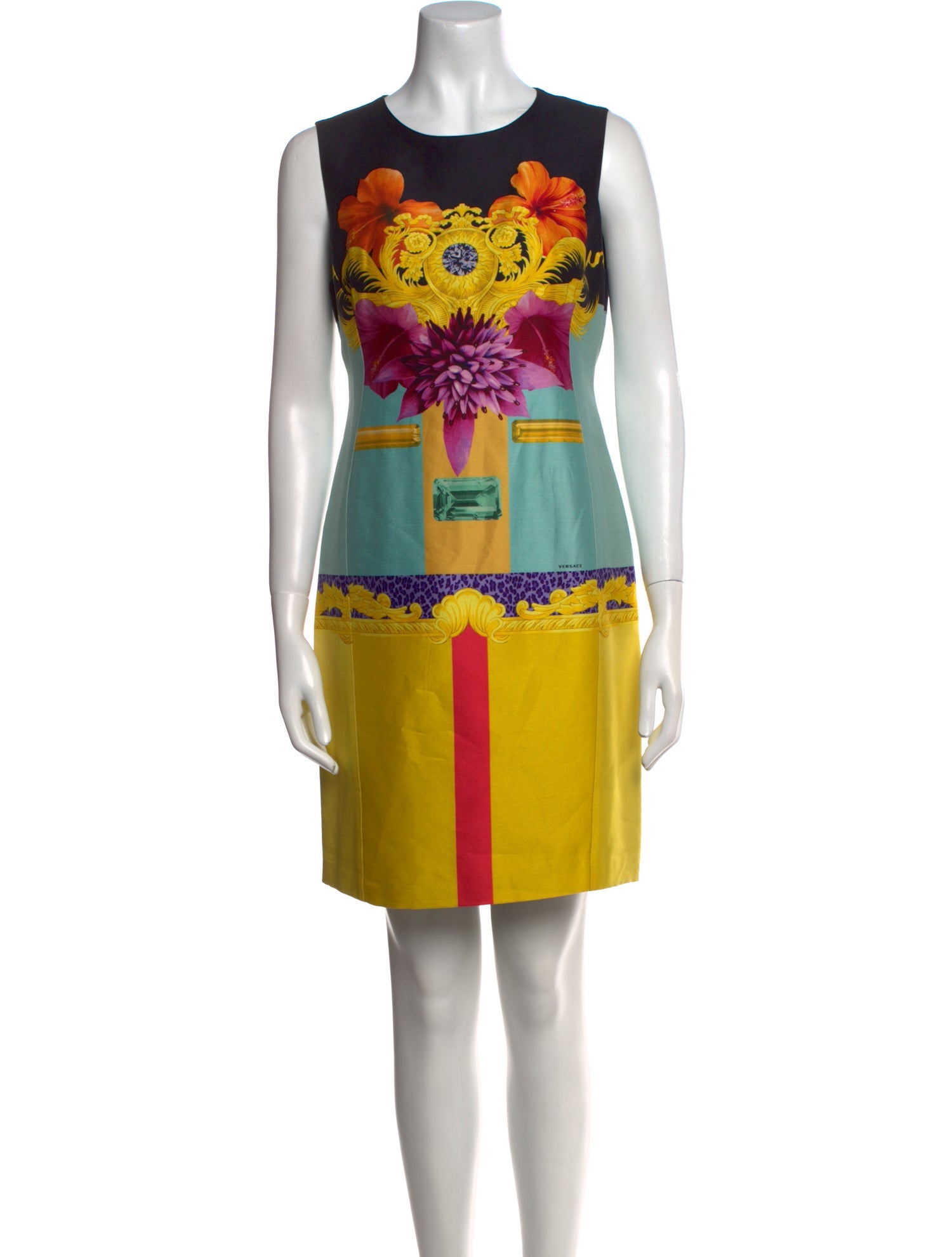 Versace Printed Mini Dress