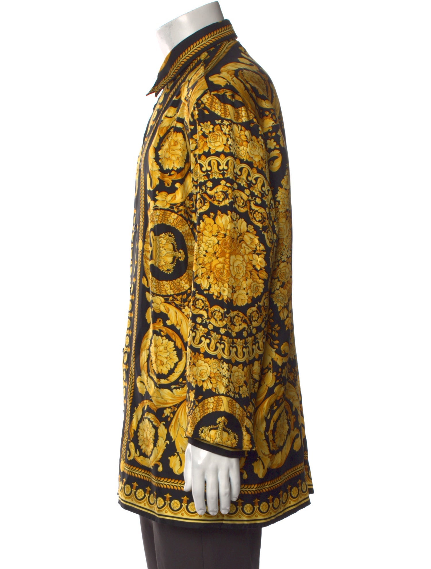 Versace Silk Striped Shirt w/ Tags