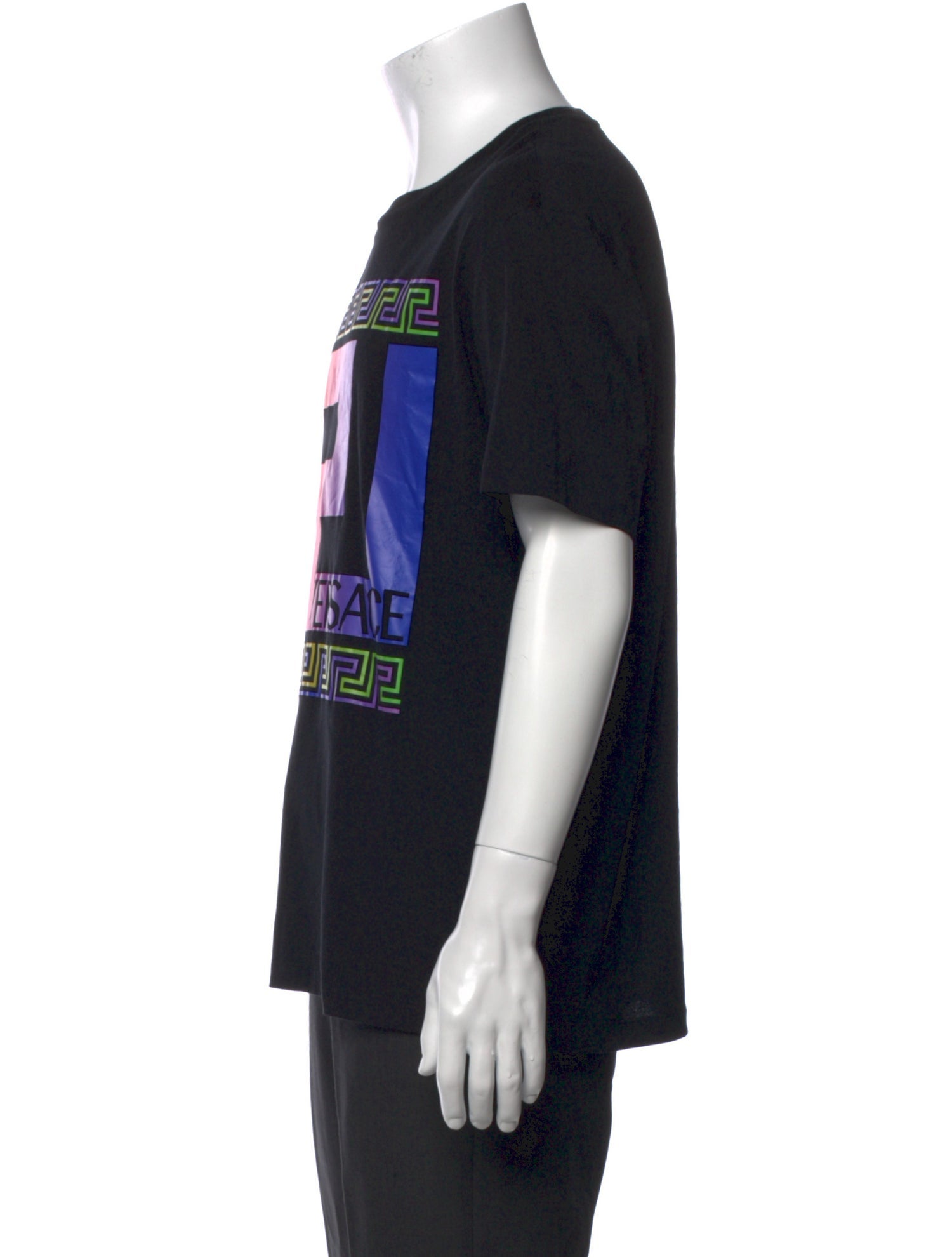 Versace Graphic Print Crew Neck T-Shirt