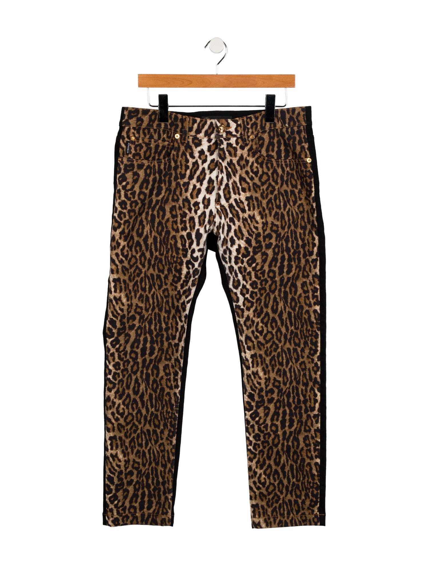 Versace Mid-Rise Straight Leg Jeans