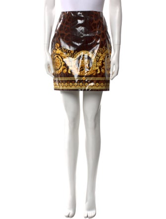 Versace Printed Mini Skirt