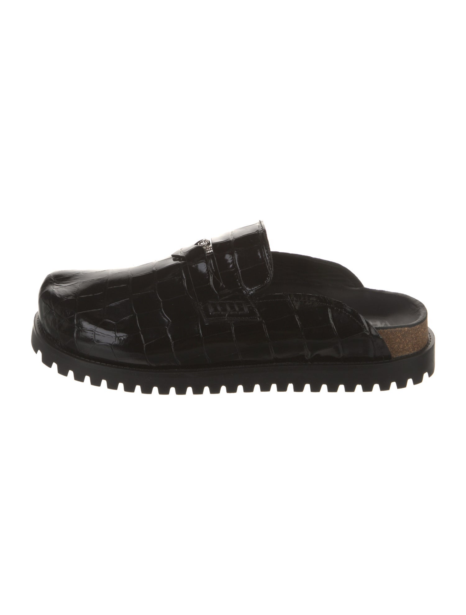 Versace Leather Slippers