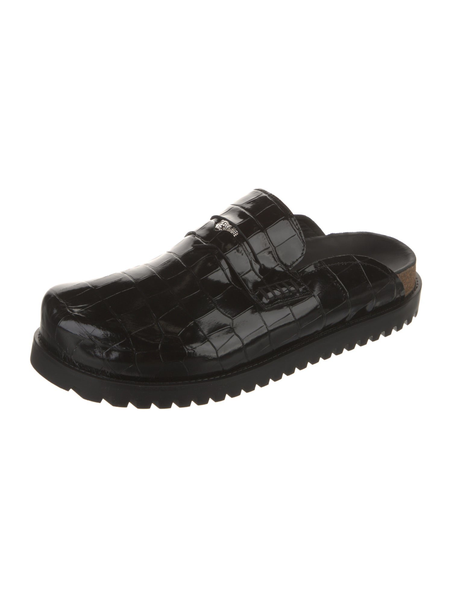 Versace Leather Slippers