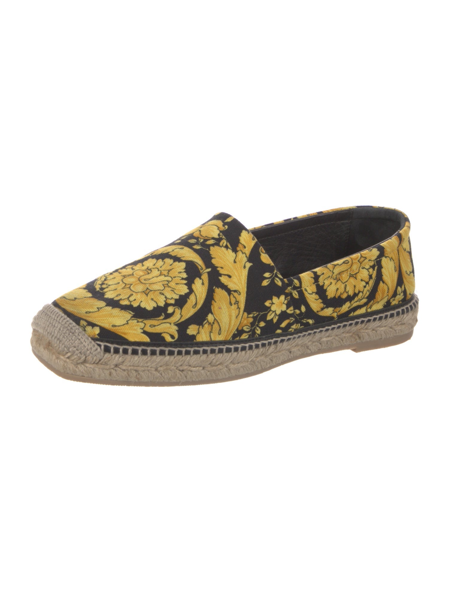 Versace Canvas Floral Print Espadrilles