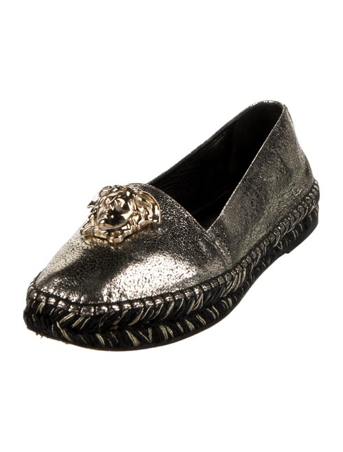 Versace Leather Ballet Flats