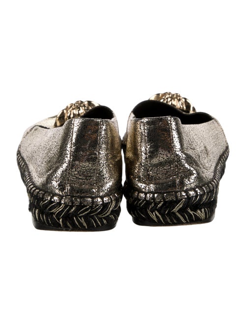 Versace Leather Ballet Flats