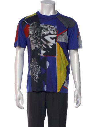 Versace Graphic Print Crew Neck T-Shirt