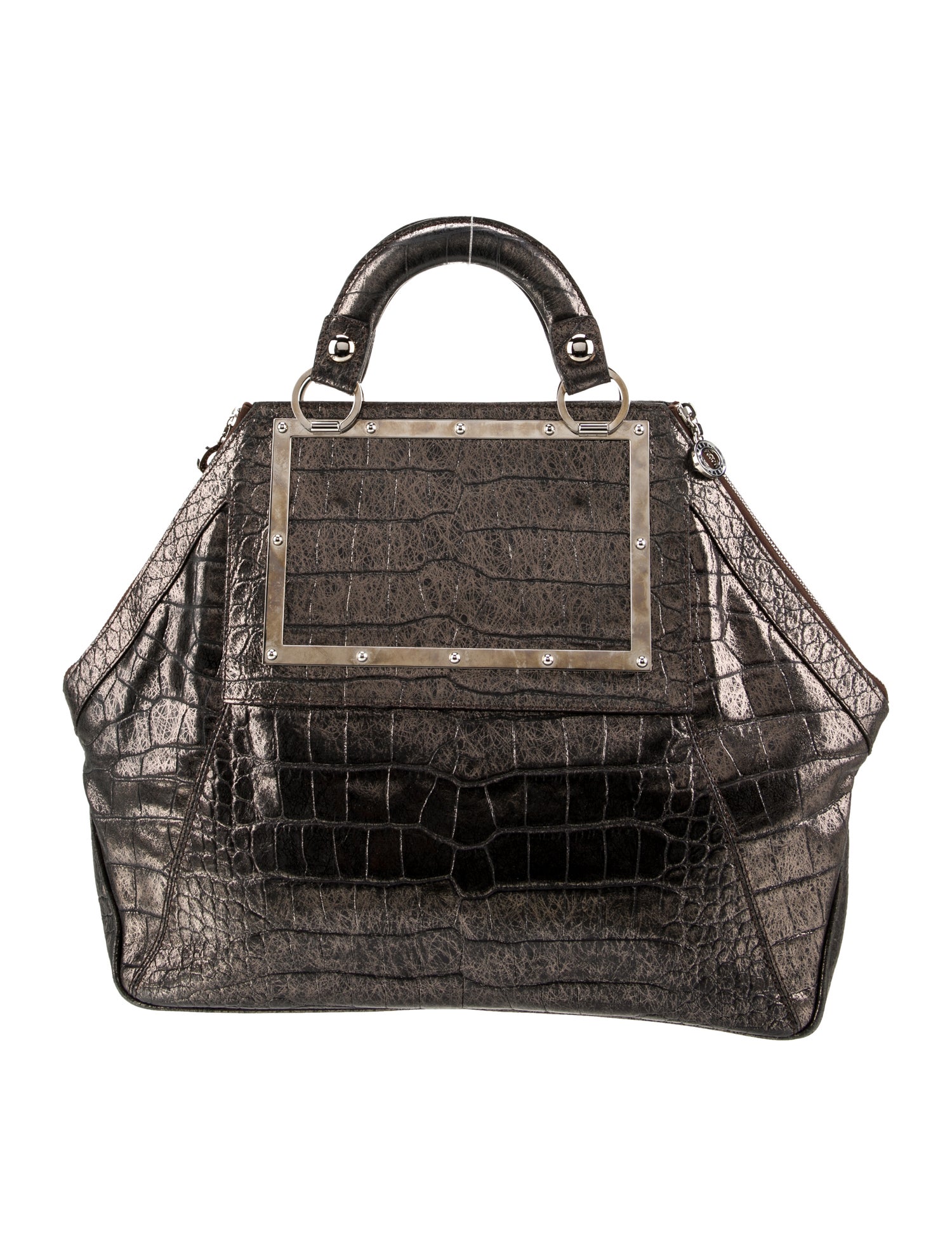 Versace Leather Top Handle Bag