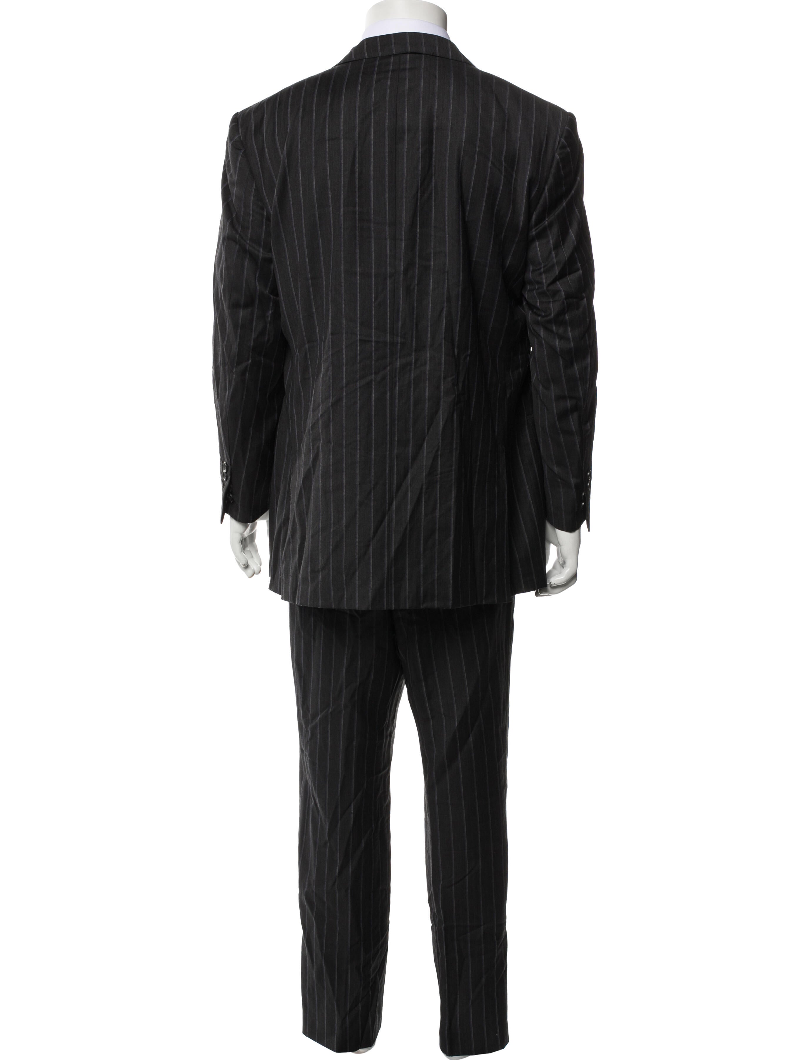 Versace Wool Striped Two-Piece Suit