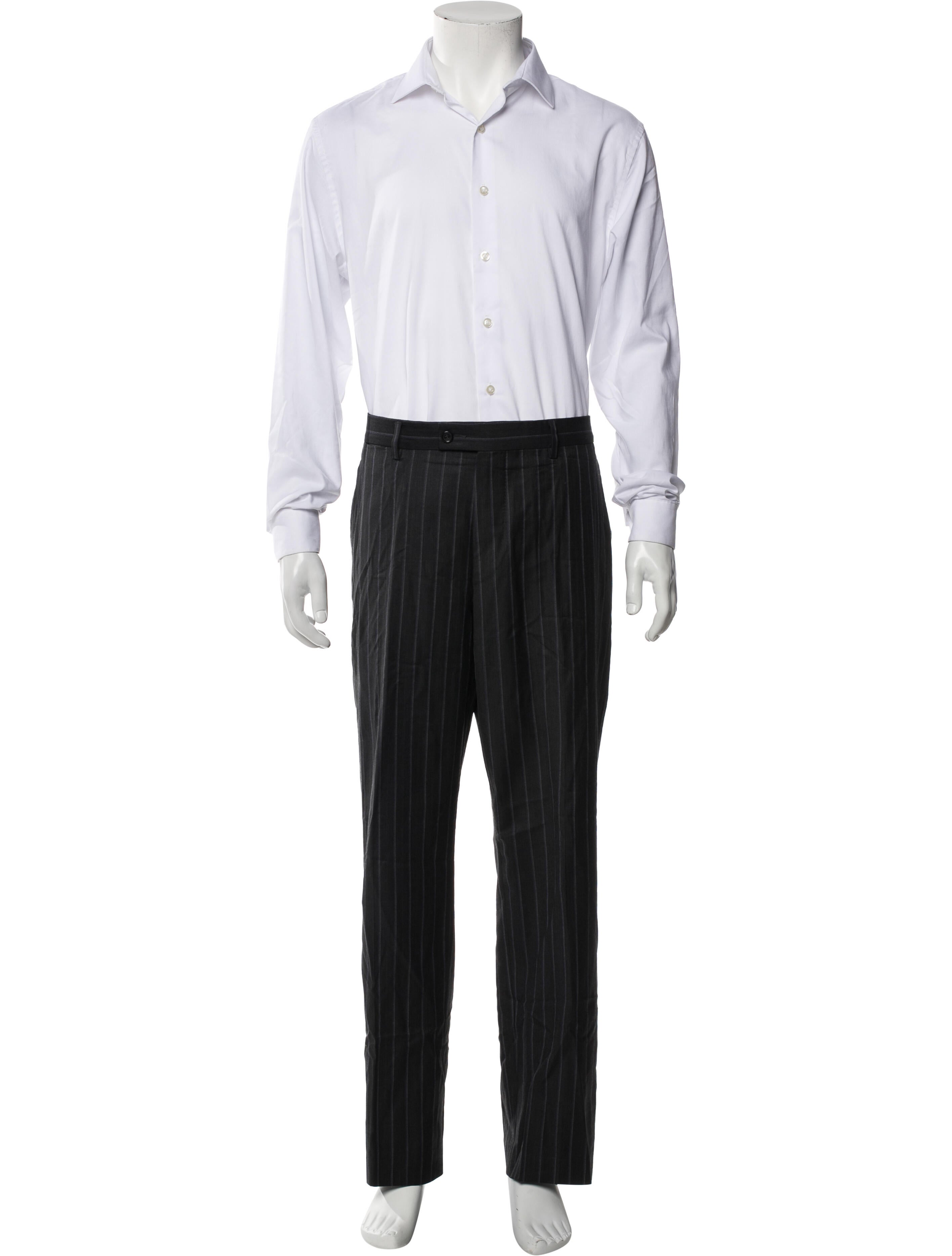 Versace Wool Striped Two-Piece Suit