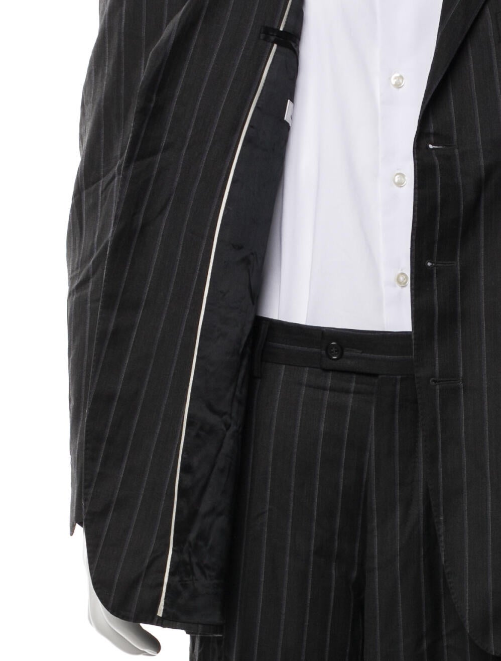 Versace Wool Striped Two-Piece Suit