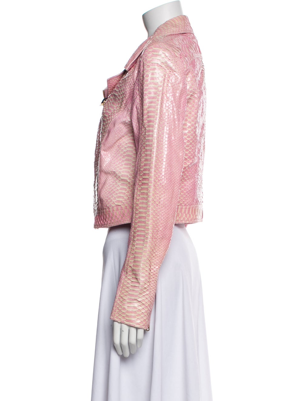 Versace Python Biker Jacket From the 2011 Collect… - image 2
