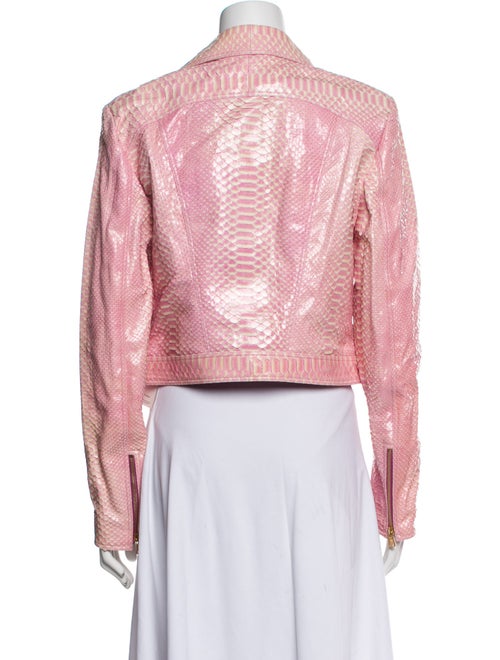 Versace 2011 Python Biker Jacket
