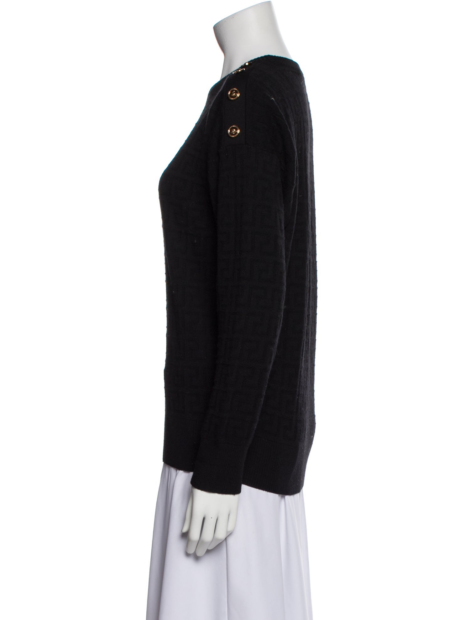 Versace Wool Crew Neck Sweater