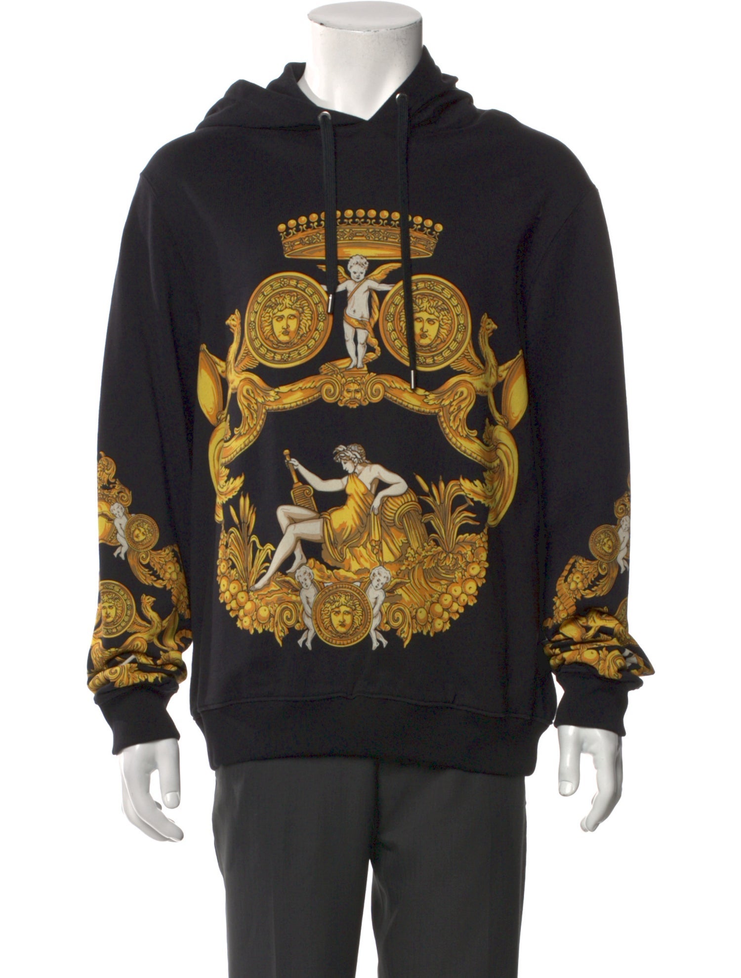 Versace Barocco Print Graphic Print Hoodie