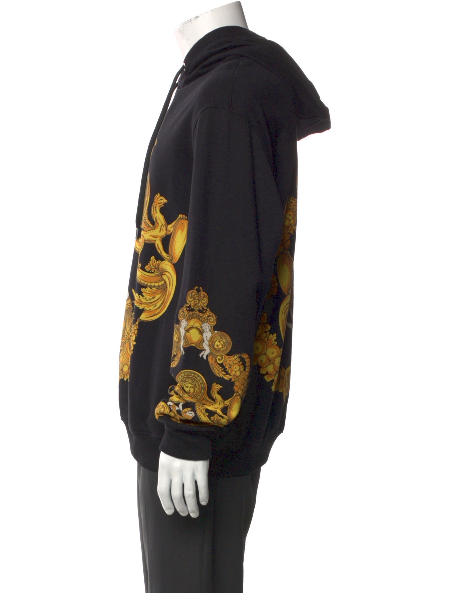 Versace Barocco Print Graphic Print Hoodie