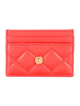 Versace Medusa Insignia Leather Card Holder