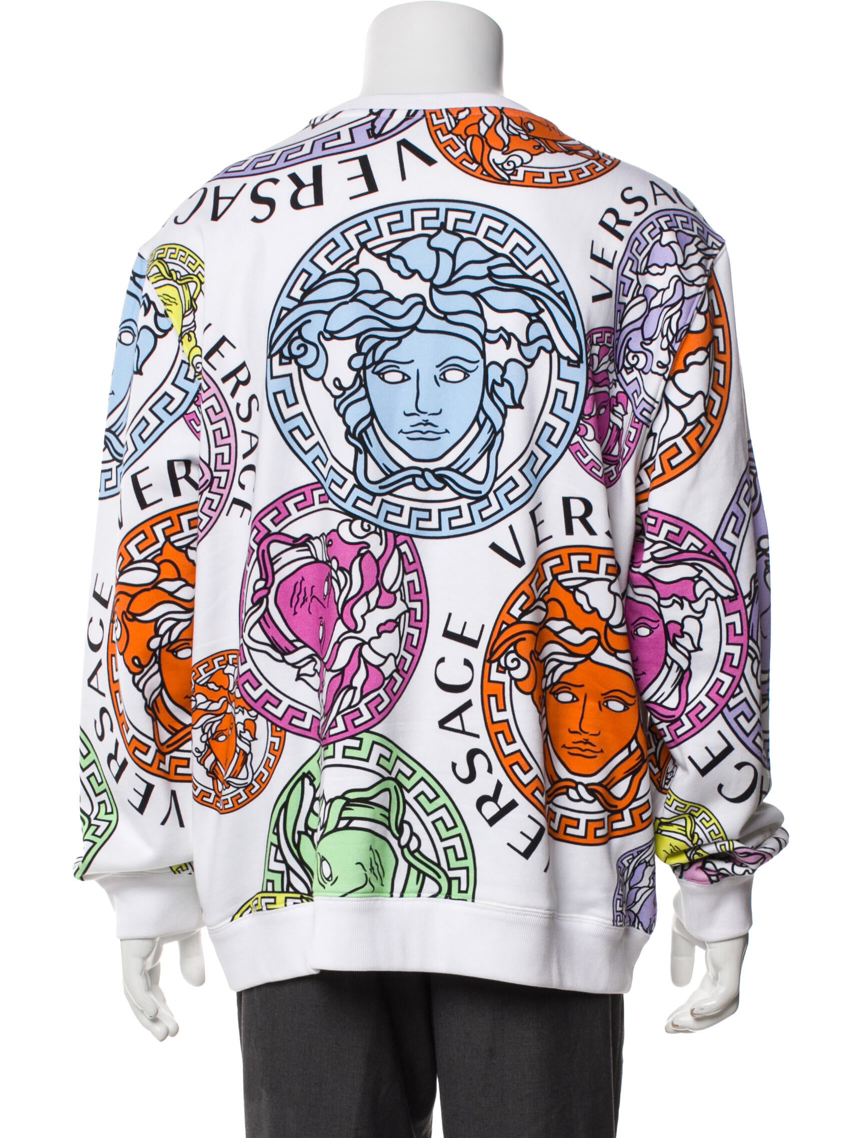 Versace Printed Crew Neck Sweatshirt