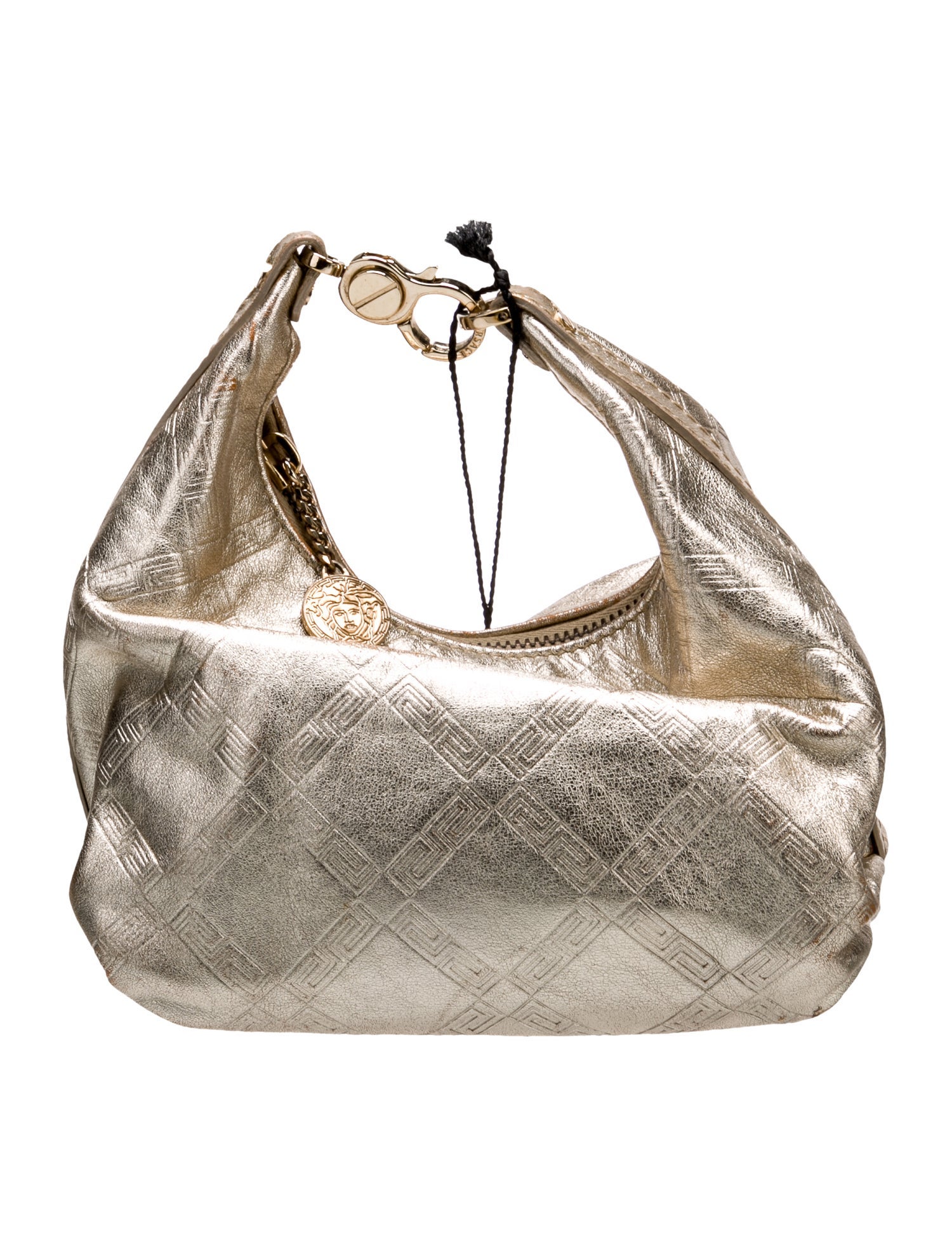 Versace Leather Top Handle Bag