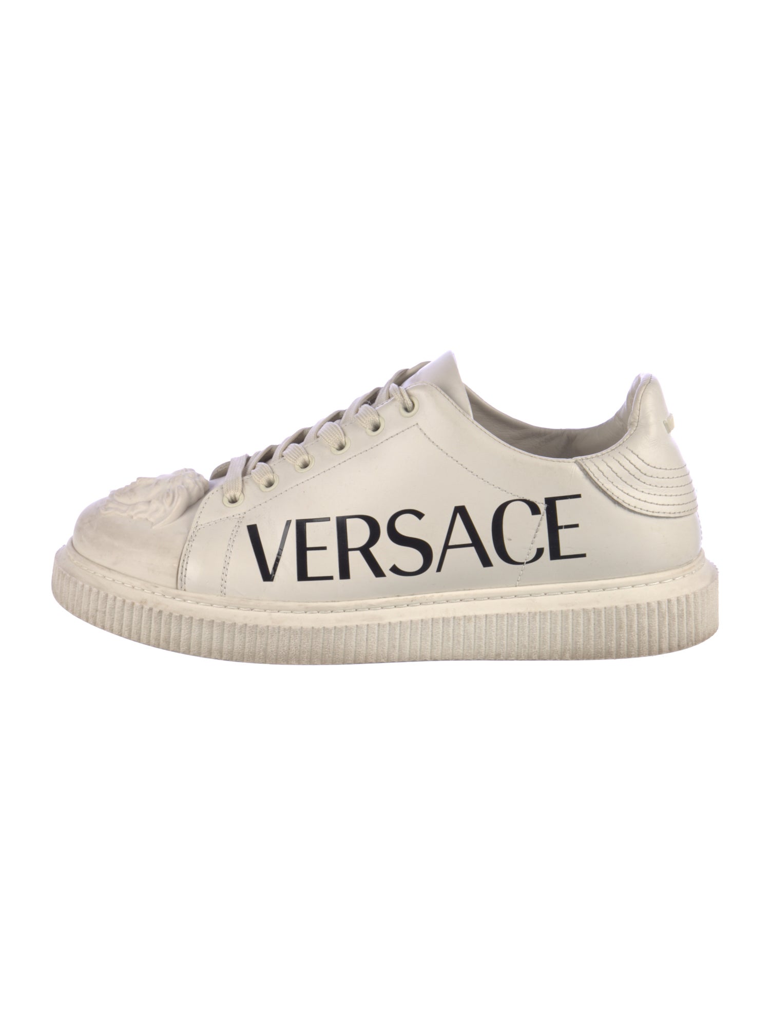 Versace Leather Printed Sneakers