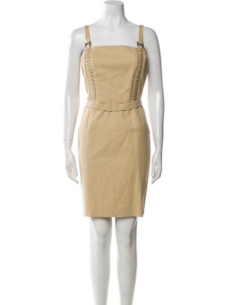 Versace Square Neckline Mini Dress