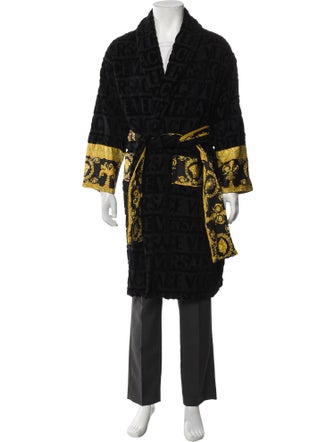 Versace Barocco Print Graphic Print Robe